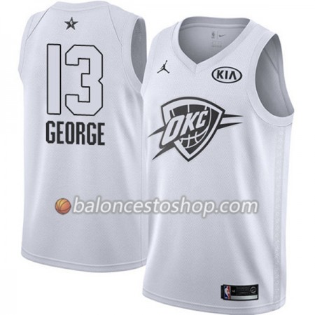 Camiseta Hombre NBA Oklahoma City Thunder Paul George 13 2018 All-Star Jordan Brand Blanco Swingman Camiseta Hombre NBA Oklahoma City Thunder Paul George 13 2018 All-Star Jordan Brand Blanco Swingman